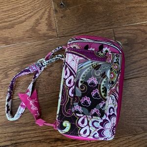 RETIRED Vera Bradley Very Berry Paisley Wristlet